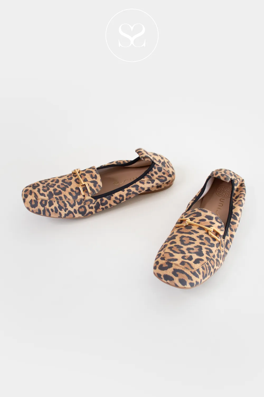 UNISA BAIRON LEOPARD LEATHER PENNY LOAFERS