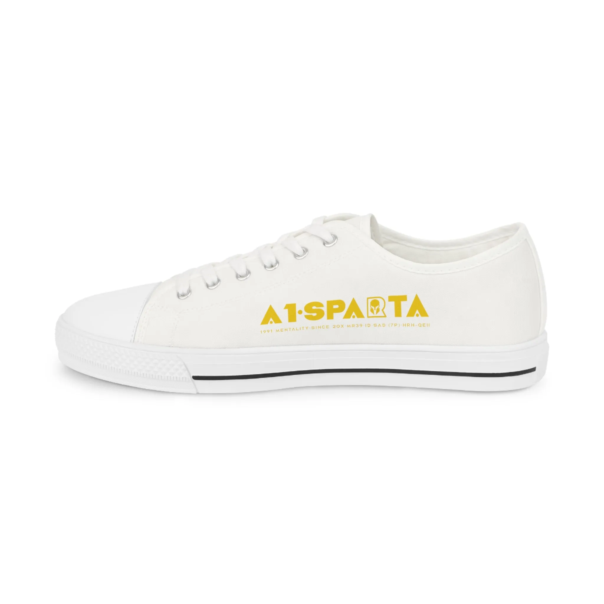White A1-Sparta Men's Low Top Sneakers