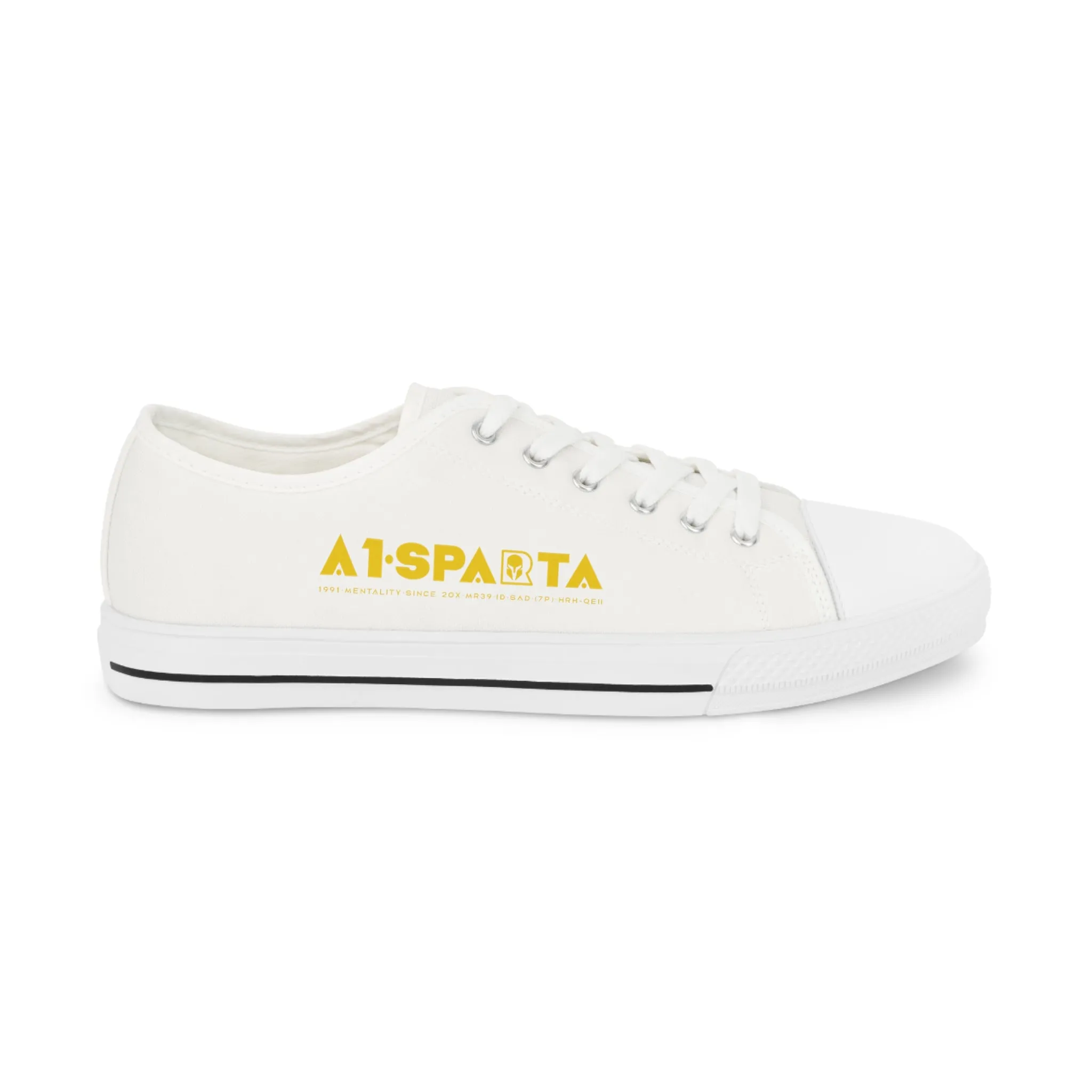 White A1-Sparta Men's Low Top Sneakers
