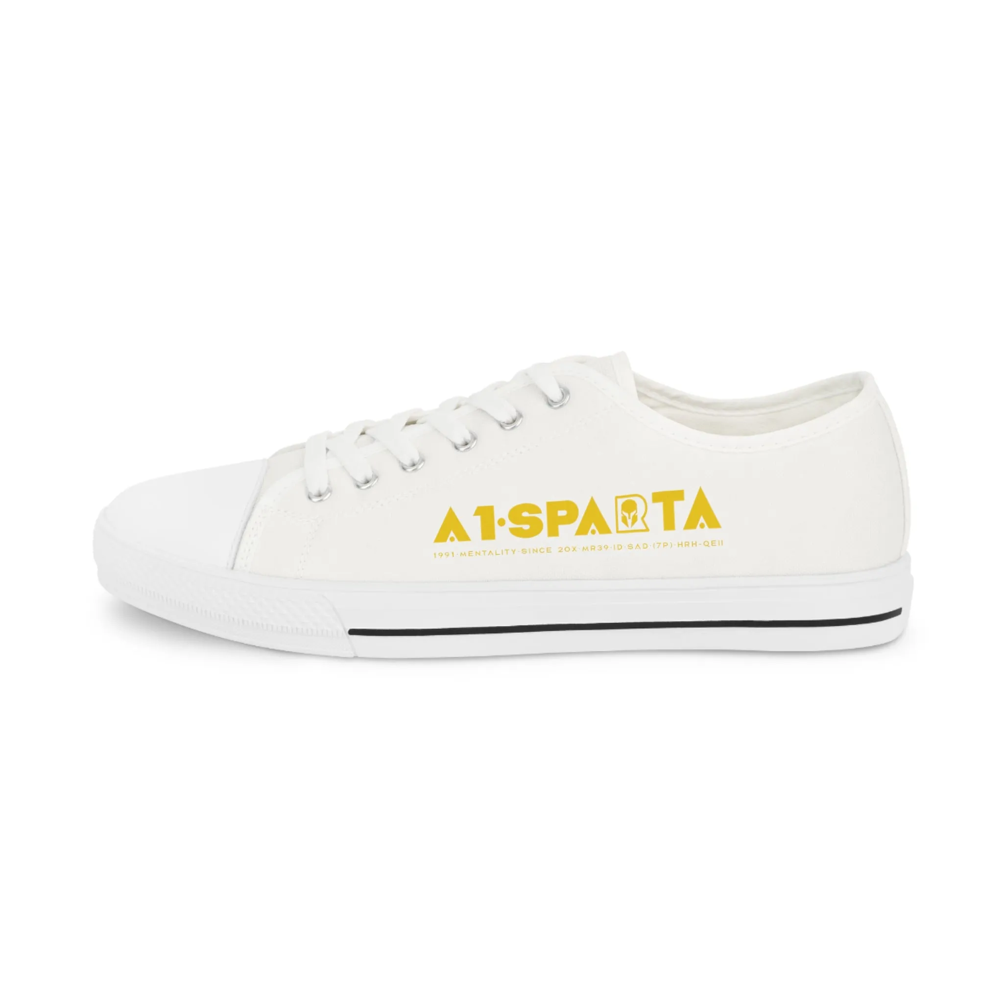 White A1-Sparta Men's Low Top Sneakers