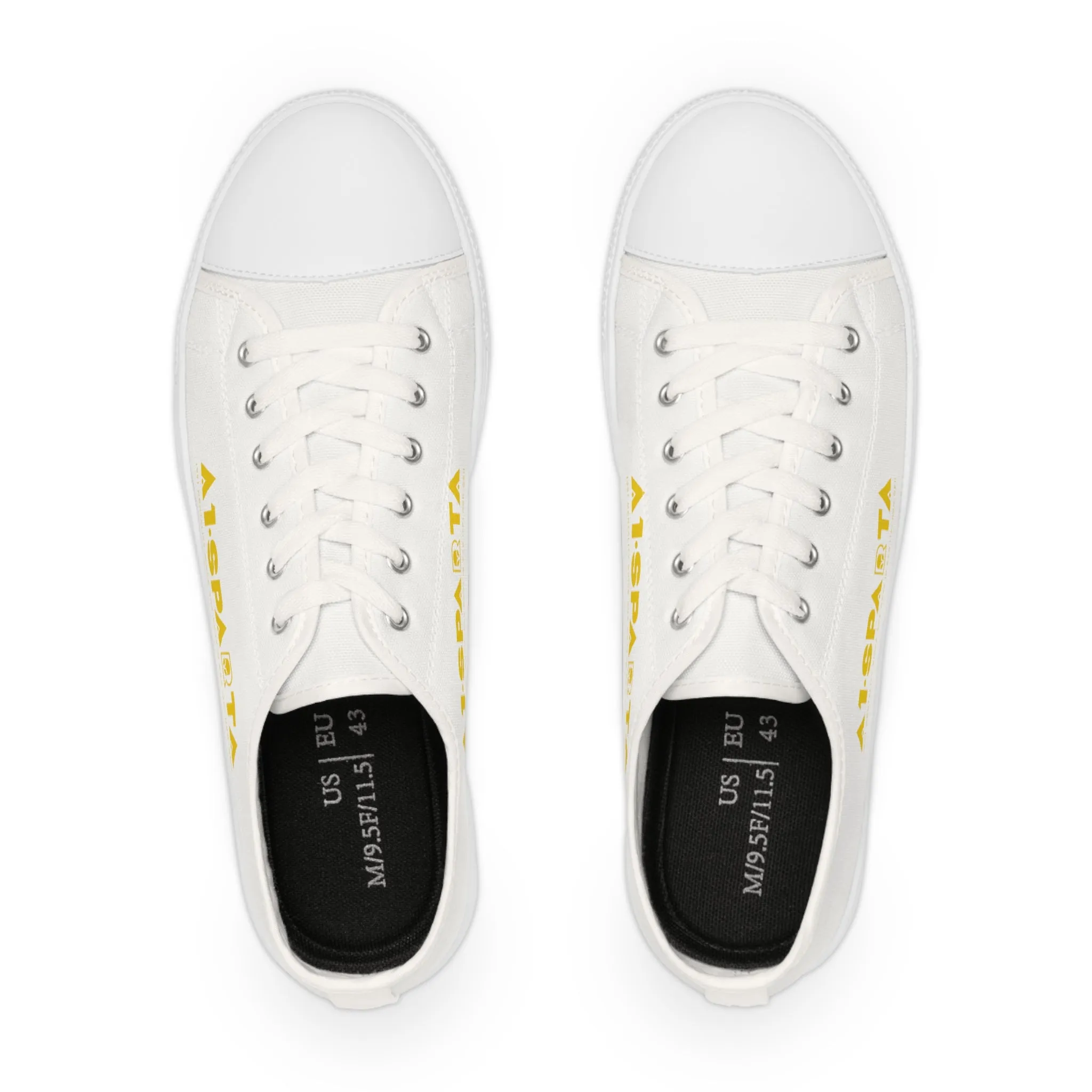 White A1-Sparta Men's Low Top Sneakers
