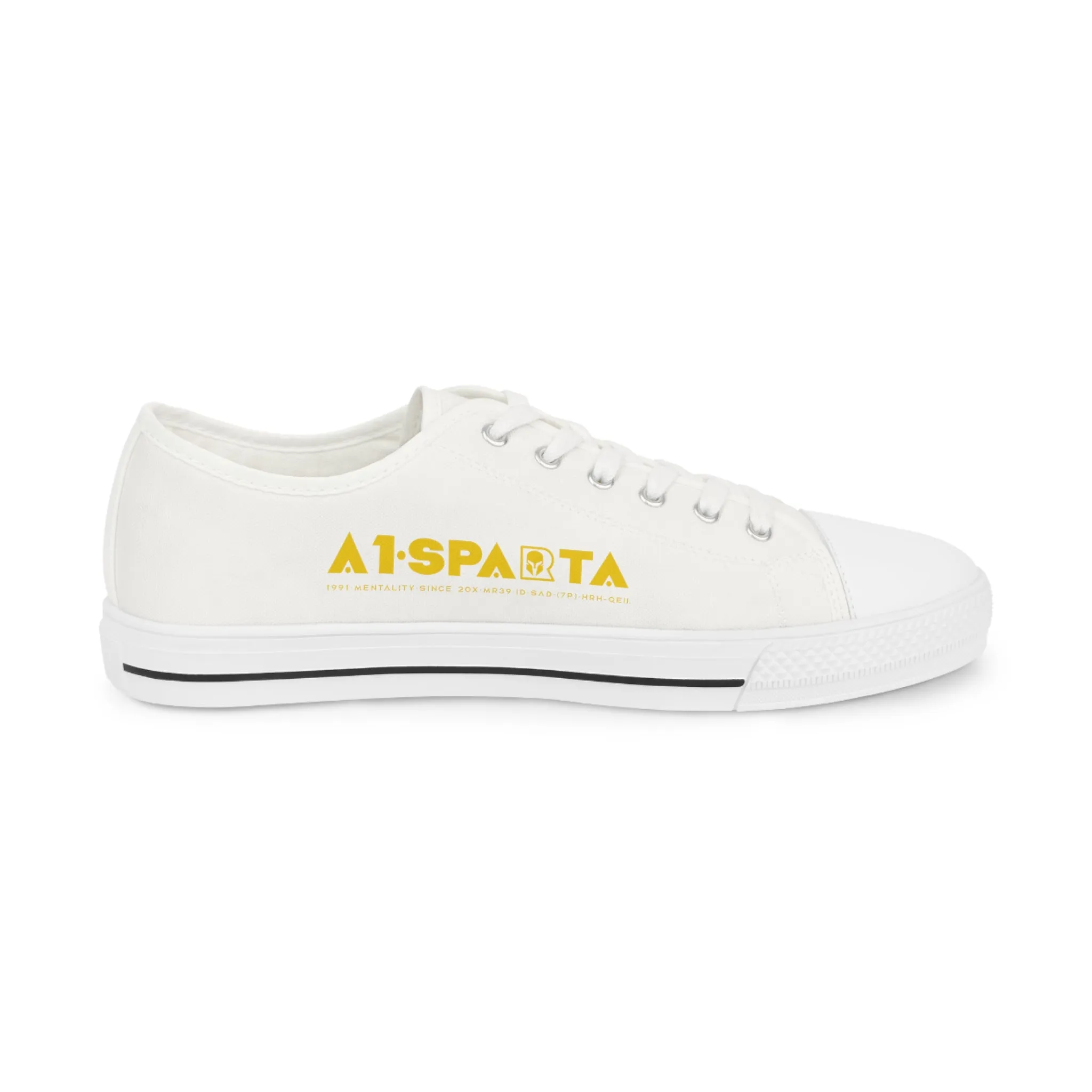 White A1-Sparta Men's Low Top Sneakers